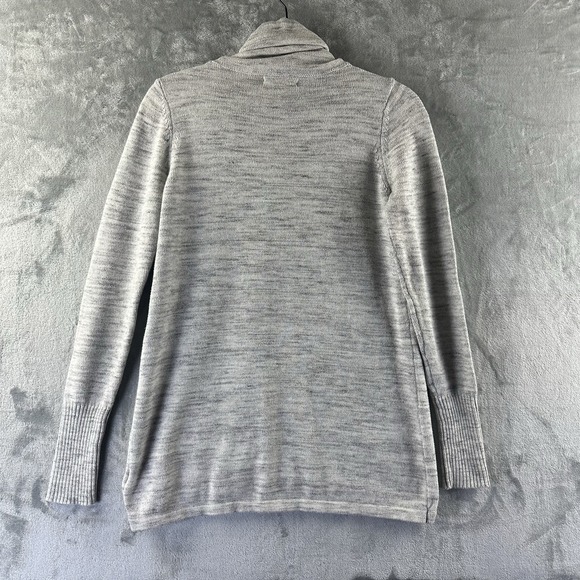 Akin Sweater Women's M Heather Gray Cowl Neck Long Sleeve - Picture 8 of 8